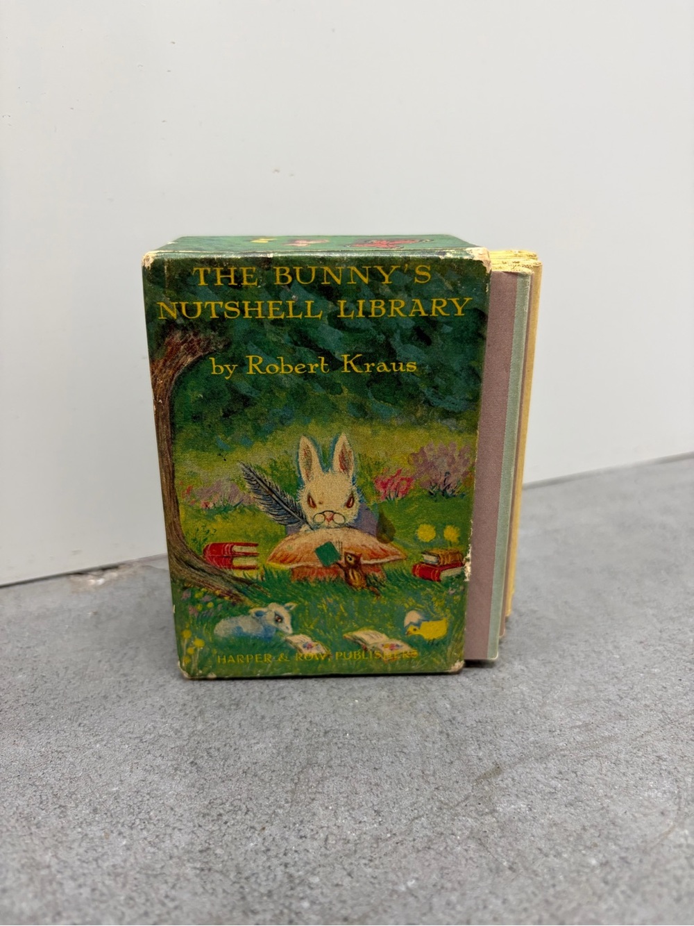 Vintage children “The Bunny’s Nutshell Library” 1995 mini set whimsical books
